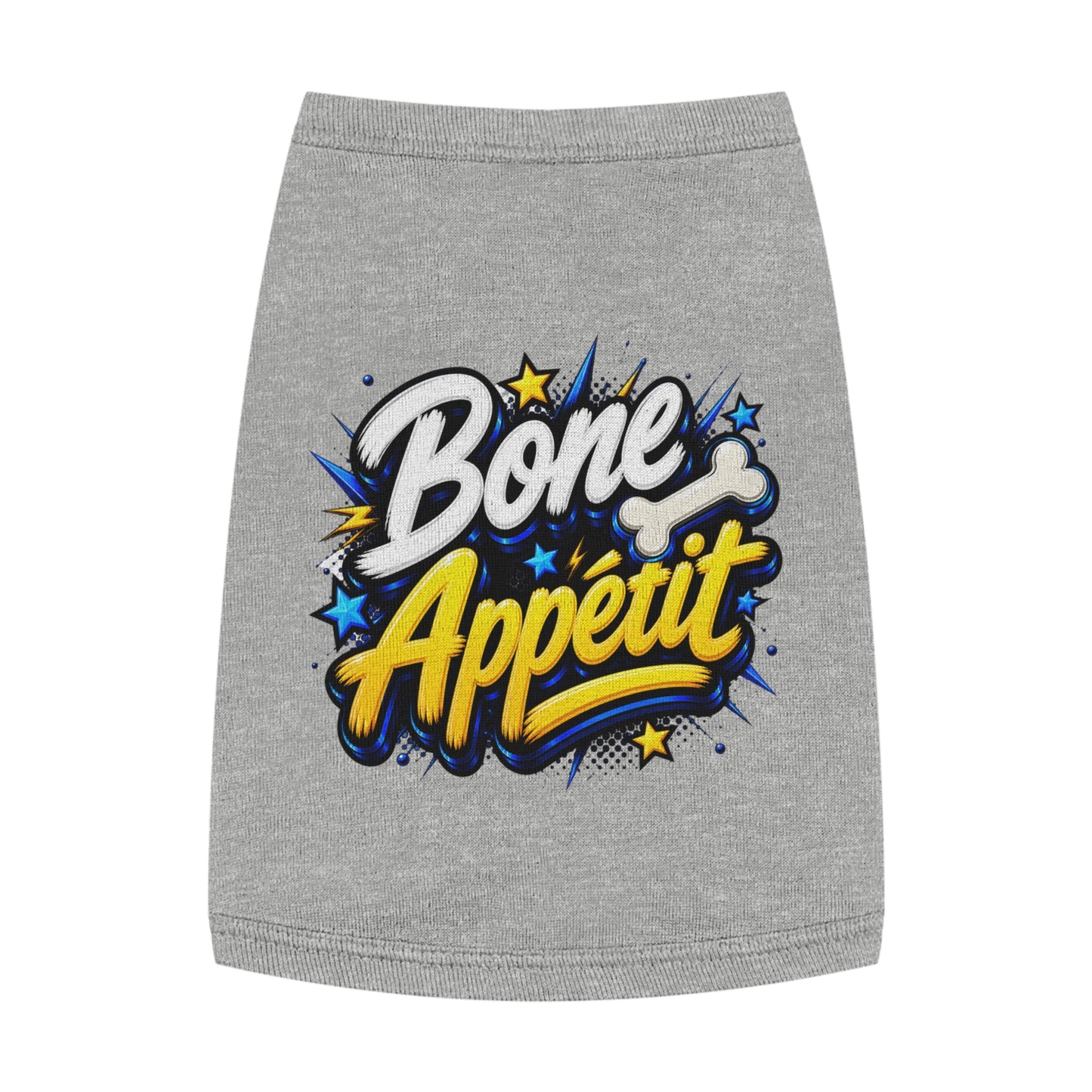 Pet Tank Top — "Bone Appétit" Graphic Dog Tank
