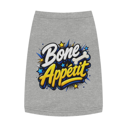 Pet Tank Top — "Bone Appétit" Graphic Dog Tank