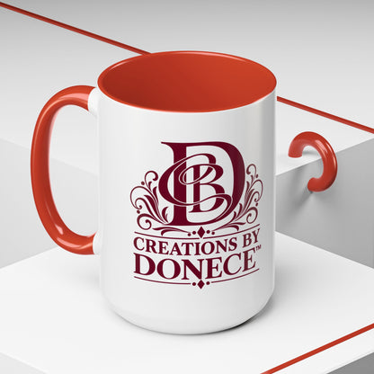 Creations by Donece Logo Accent Coffee Mug (11/15oz)