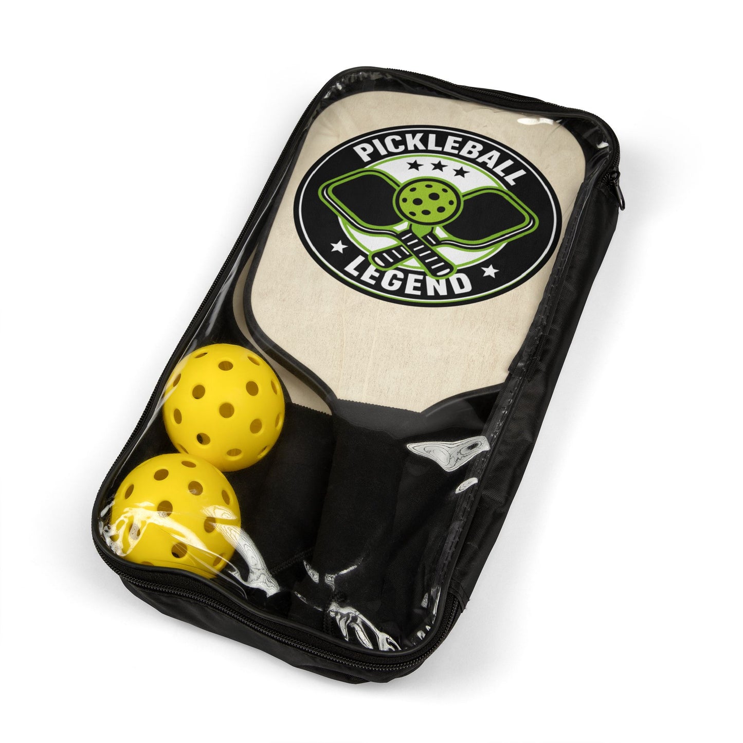 Pickleball Paddle Set — "Pickleball Legend" Paddle Kit with Balls