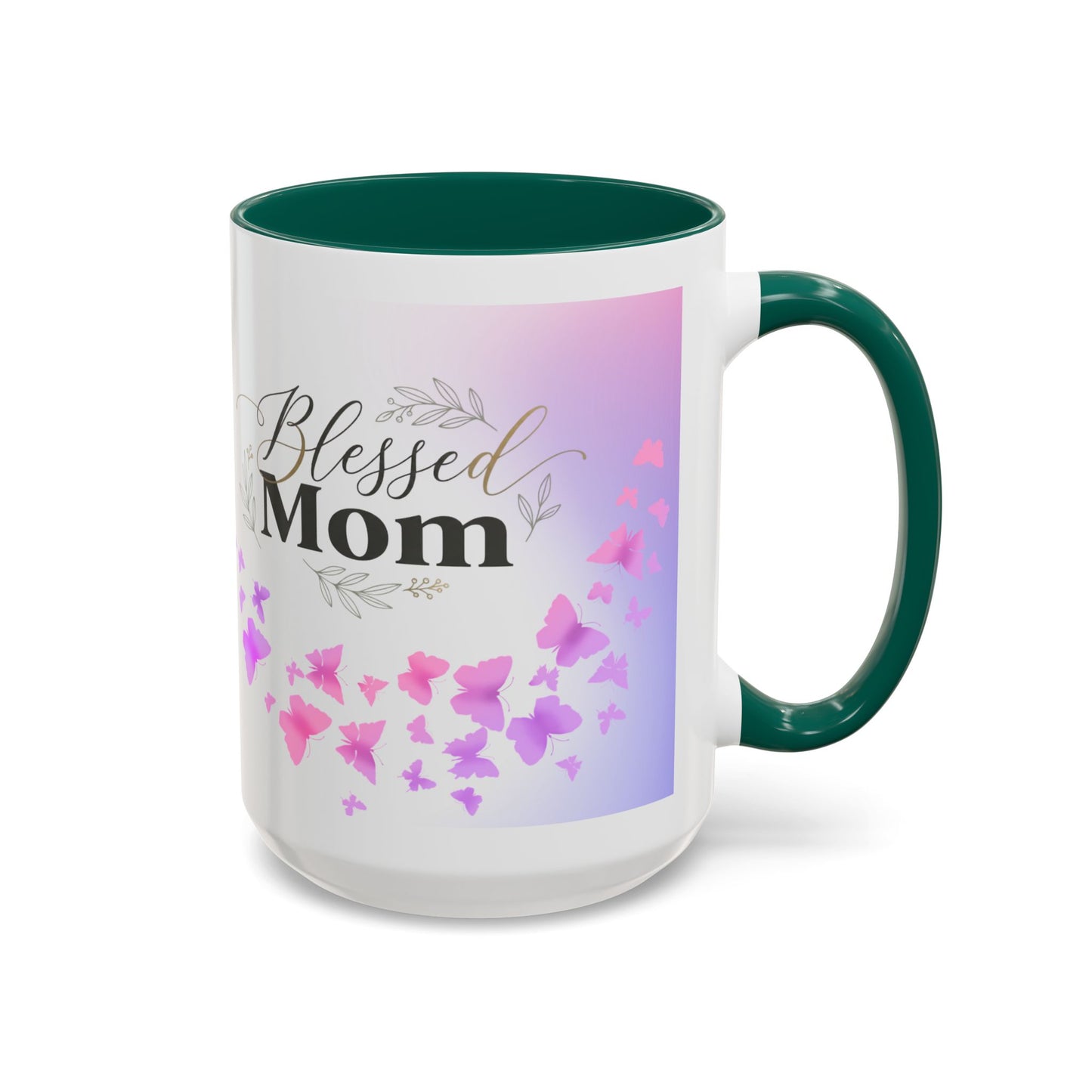 Blessed Mom Butterfly Mug — Colorful 11oz/15oz Ceramic Gift for Mother's Day