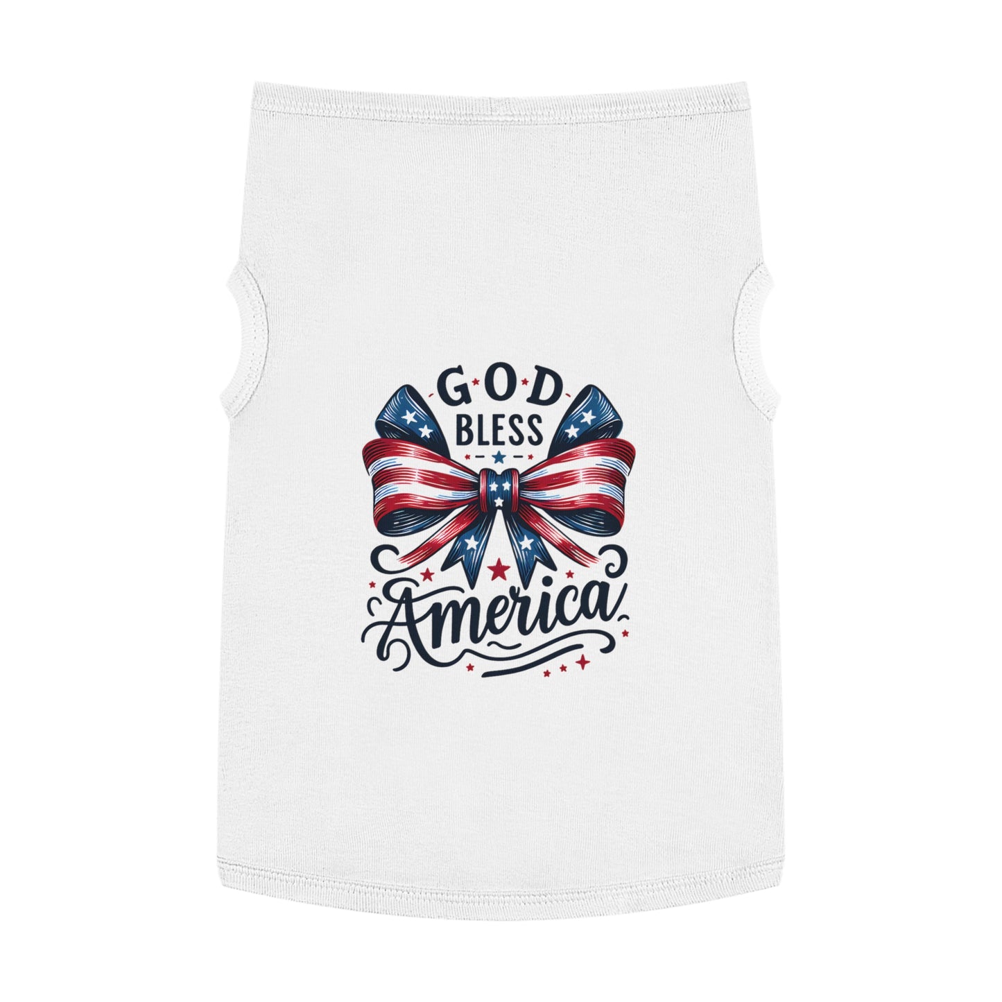 God Bless America Patriotic Pet Tank Top