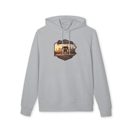 Pennsylvania Keystone State Hoodie — Liberty Bell Skyline Graphic