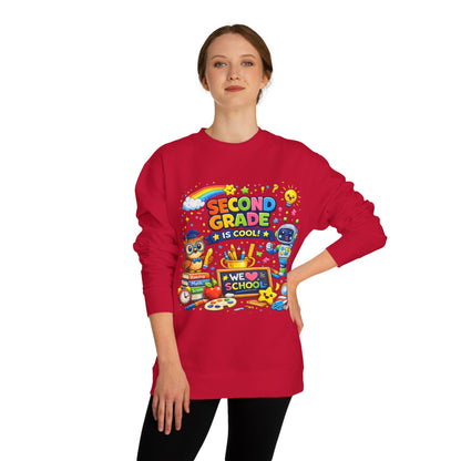 Second Grade Is Cool Sweatshirt – Cute School Kids Crewneck