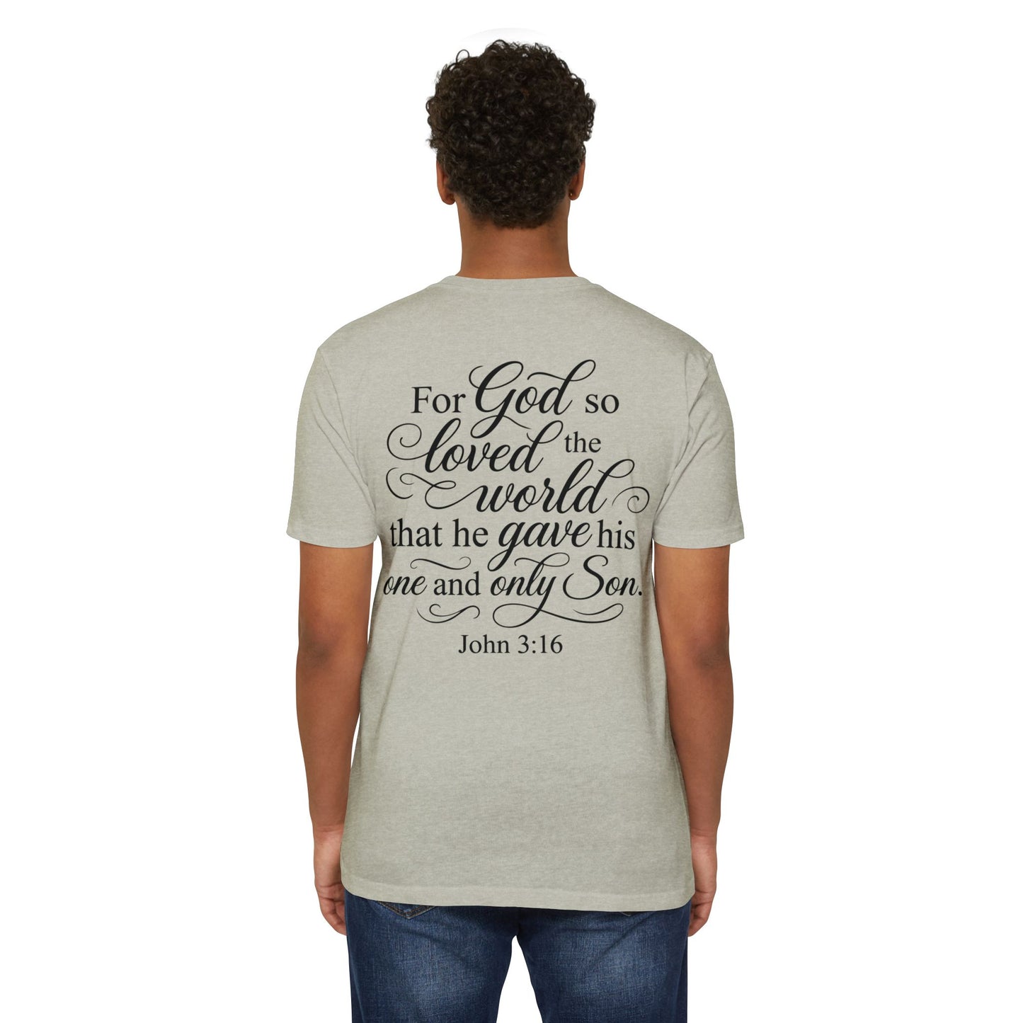 John 3:16 Scripture T‑Shirt — "For God So Loved the World" Christian Tee