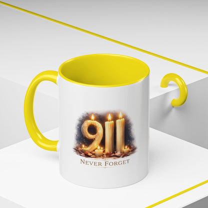 9/11 Never Forget Memorial Coffee Mug