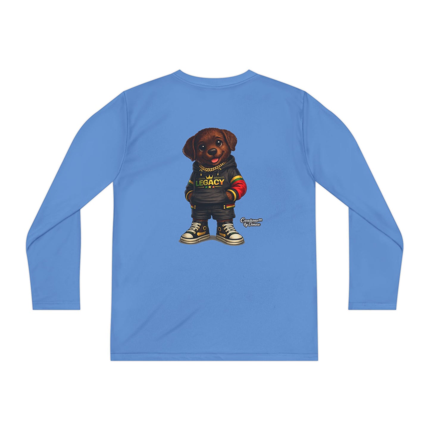 Kids Long Sleeve Tee — "Legacy" Rottweiler Puppy Graphic