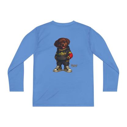 Kids Long Sleeve Tee — "Legacy" Rottweiler Puppy Graphic