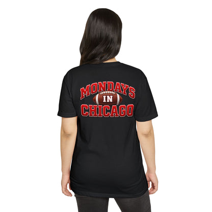 Mondays in Chicago Football T-Shirt