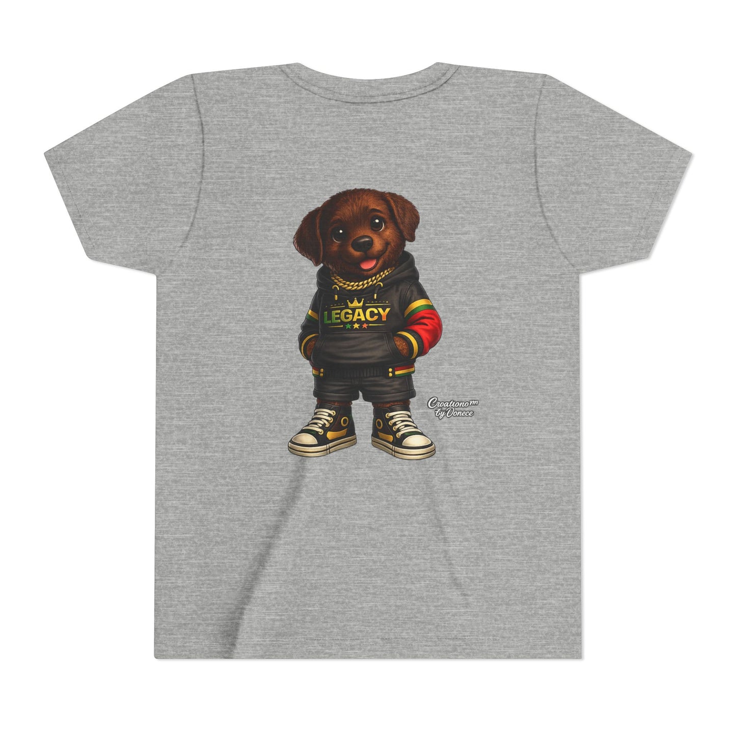 Youth Tee — Cute Rottweiler Puppy in 'Legacy' Hoodie Kids T‑Shirt