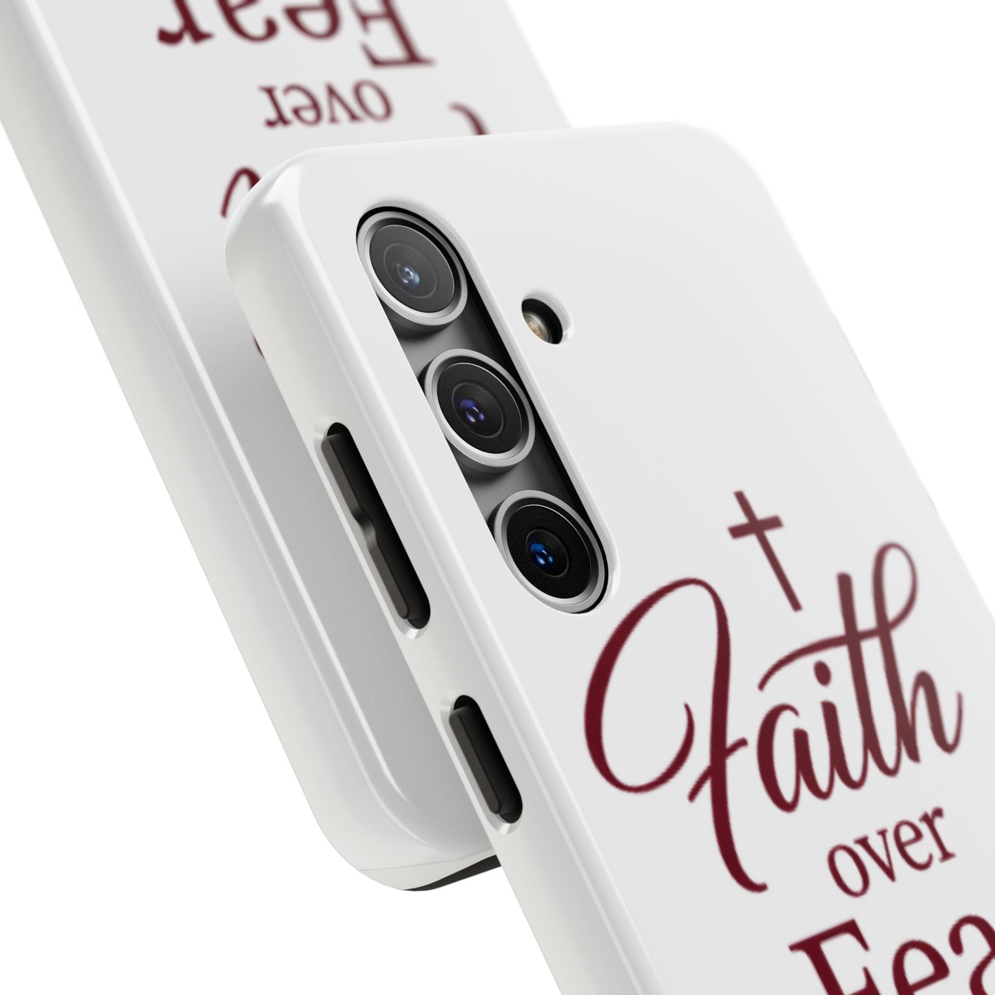Faith Over Fear Tough Phone Case — Christian Inspirational Protective Phone Cover
