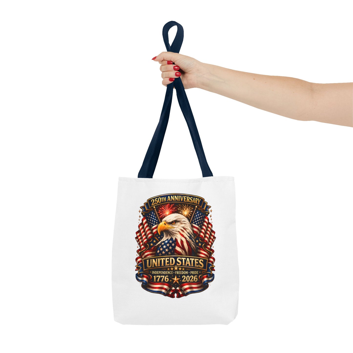 250th Anniversary United States Eagle Tote Bag — 1776–2026 Patriotic Cotton Tote