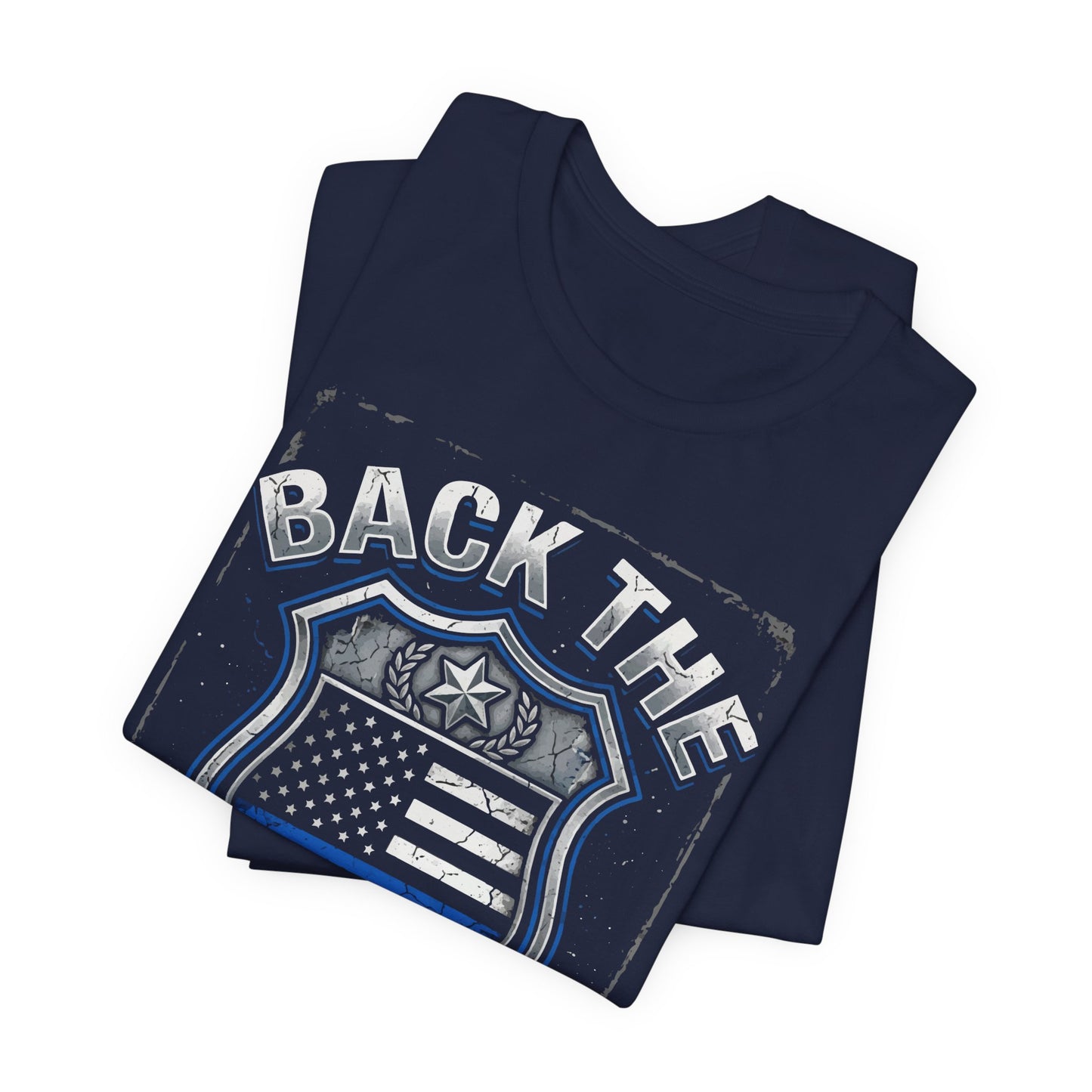 Back The Blue T-Shirt — Police Support Badge Tee