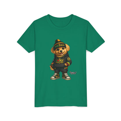Youth Bear Graphic Tee – "I Love My Culture" Urban Streetwear