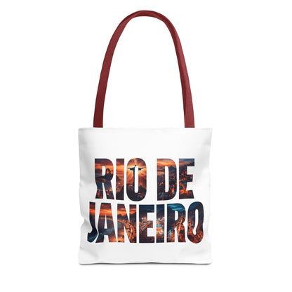 Rio de Janeiro Sunset Tote Bag — Travel Beach Cityscape Graphic Tote