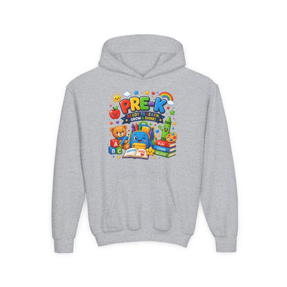 Pre-K Ready to Learn Youth Hoodie – Cute Back-to-School Preschool Sweatshirt