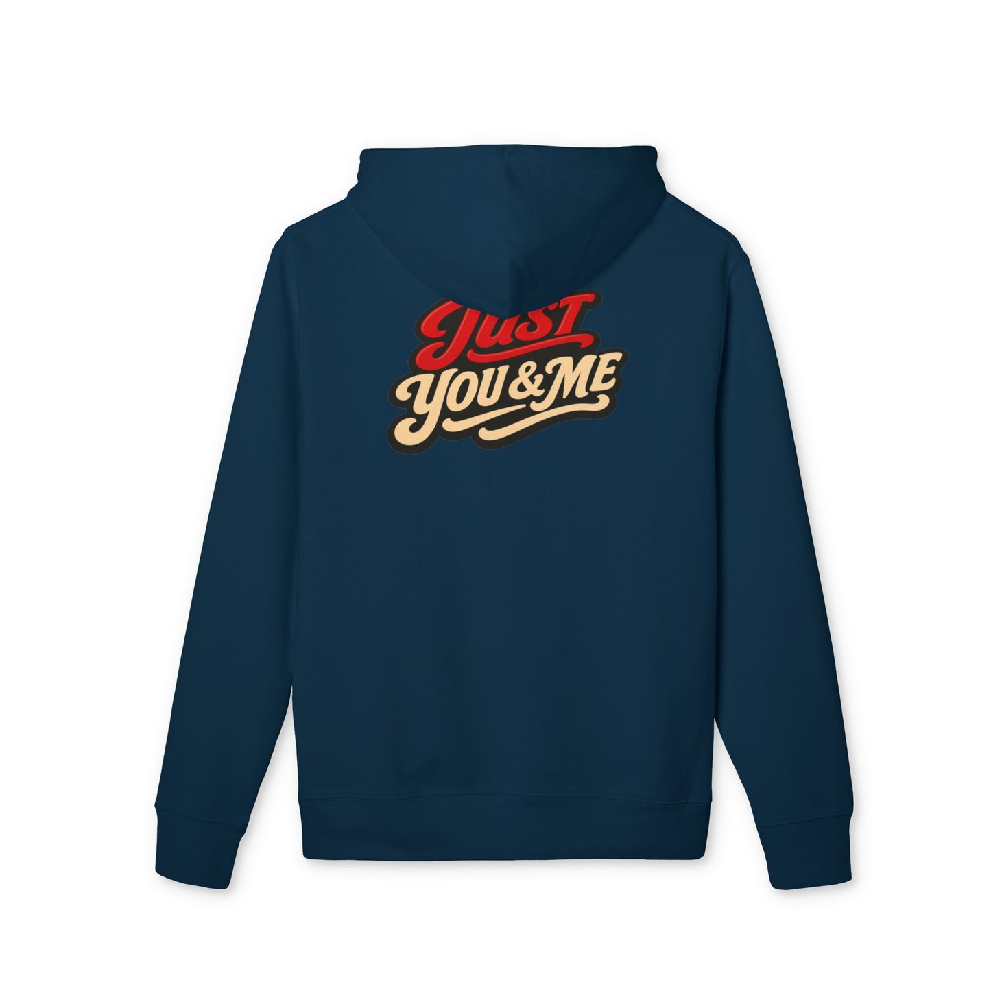 Just You & Me Hoodie — Retro Script Couples Pullover