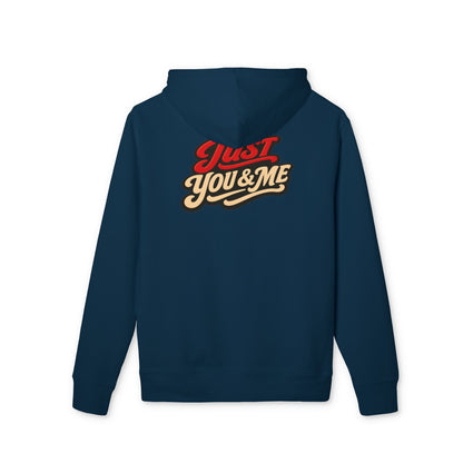 Just You & Me Hoodie — Retro Script Couples Pullover