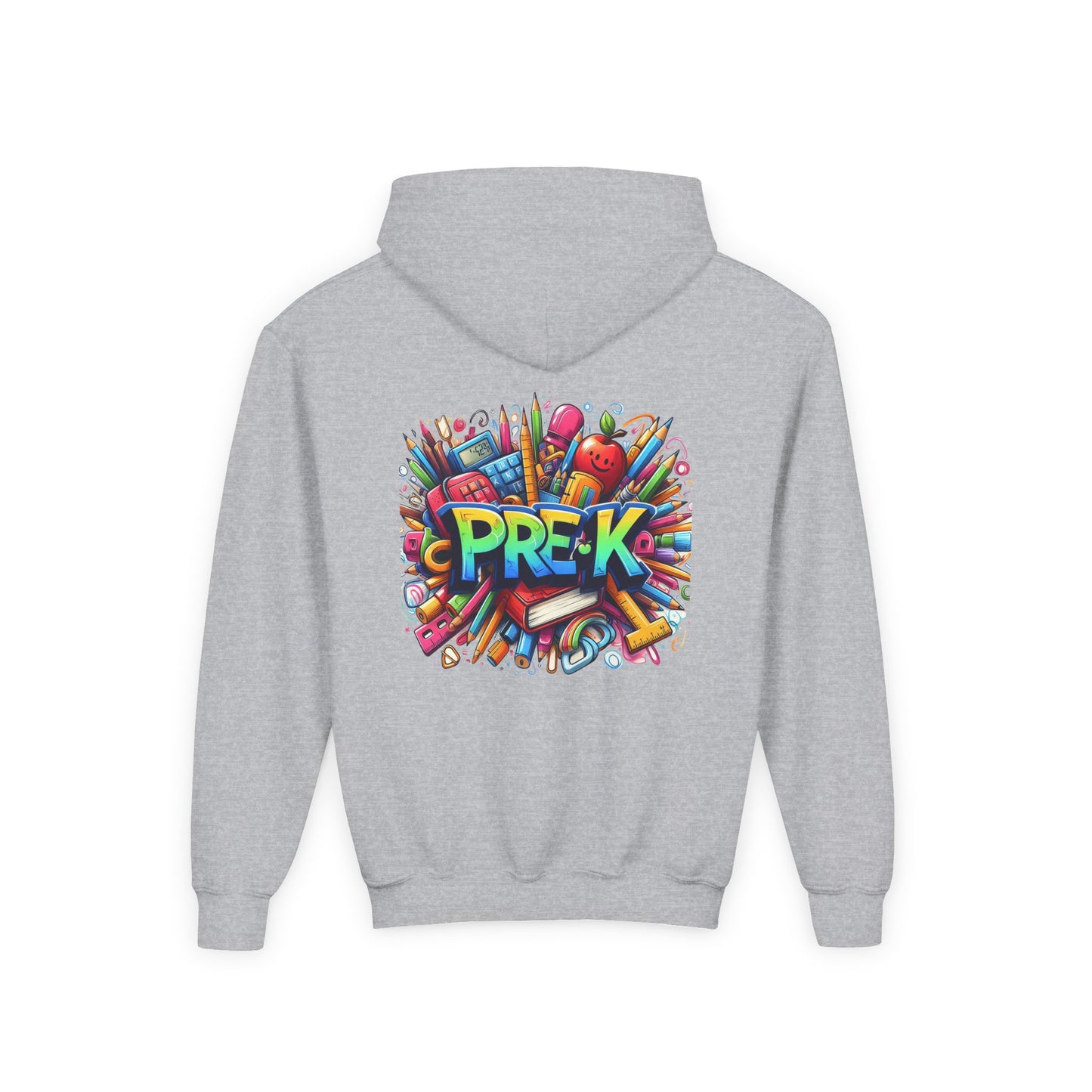 Pre-K Kids Hoodie — Colorful Back-to-School Preschool Sweatshirt