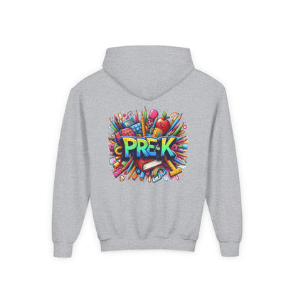Pre-K Kids Hoodie — Colorful Back-to-School Preschool Sweatshirt