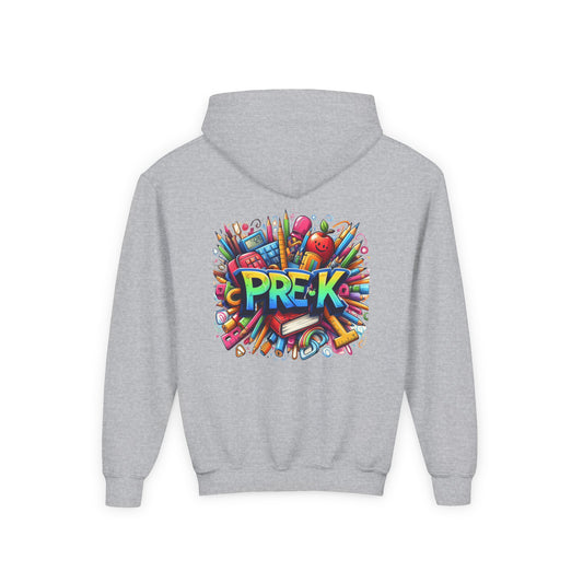 Pre-K Kids Hoodie — Colorful Back-to-School Preschool Sweatshirt