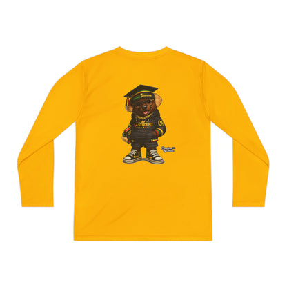 Youth Long Sleeve Tee — Graduation Bear Design