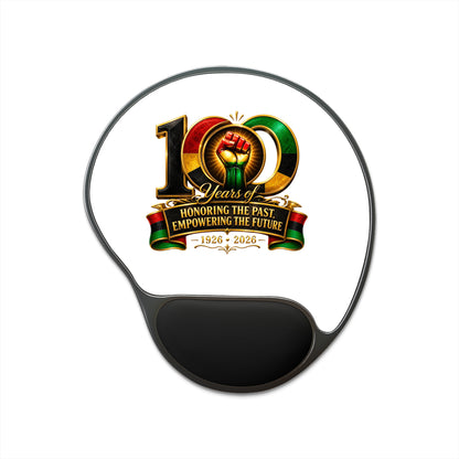 100 Years Commemoration Mouse Pad with Wrist Rest — "Honoring the Past, Empowering the Future" (1926–2026)