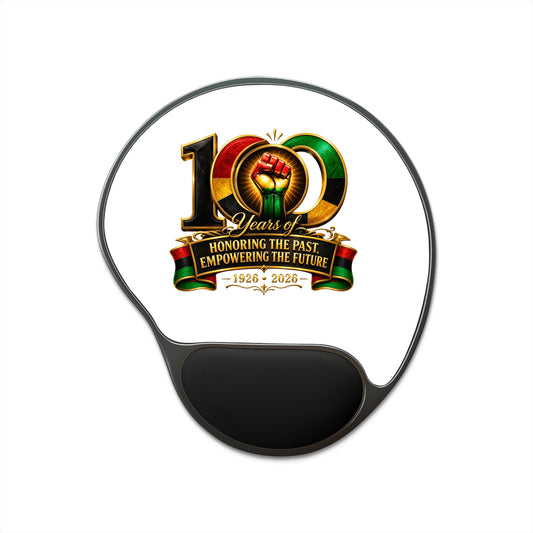 100 Years Commemoration Mouse Pad with Wrist Rest — "Honoring the Past, Empowering the Future" (1926–2026)