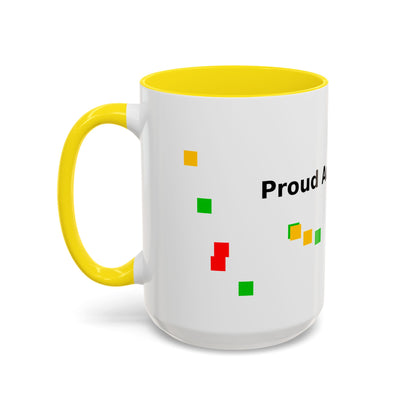 Autism Proud Mom Accent Coffee Mug – 11/15oz Color Accent