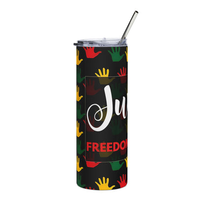 20oz Freedom Tumbler — Juneteenth Celebration Stainless Steel Travel Cup