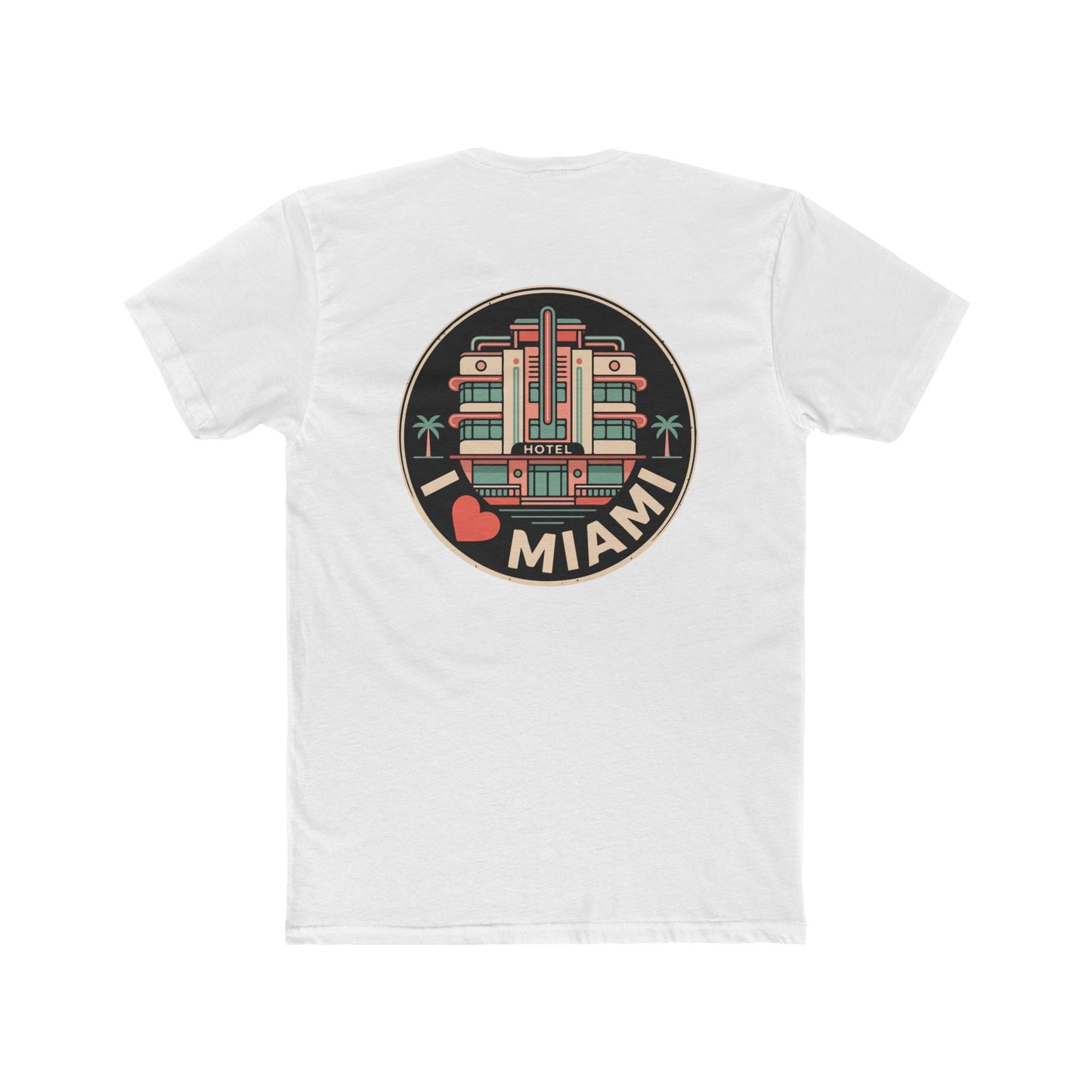 Miami Art Deco T‑Shirt — I  Miami Retro Travel Tee