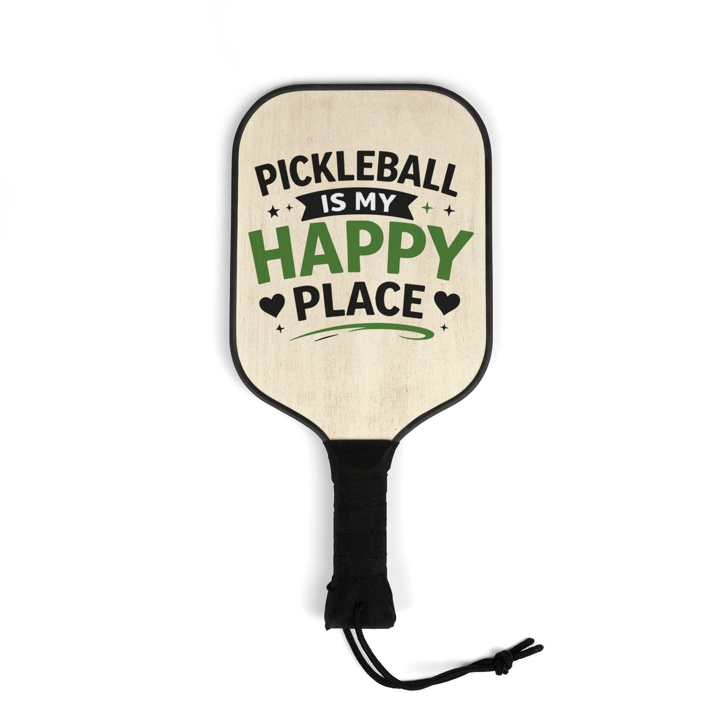 Pickleball Paddle Set — “Pickleball Is My Happy Place” Paddle & Balls Kit