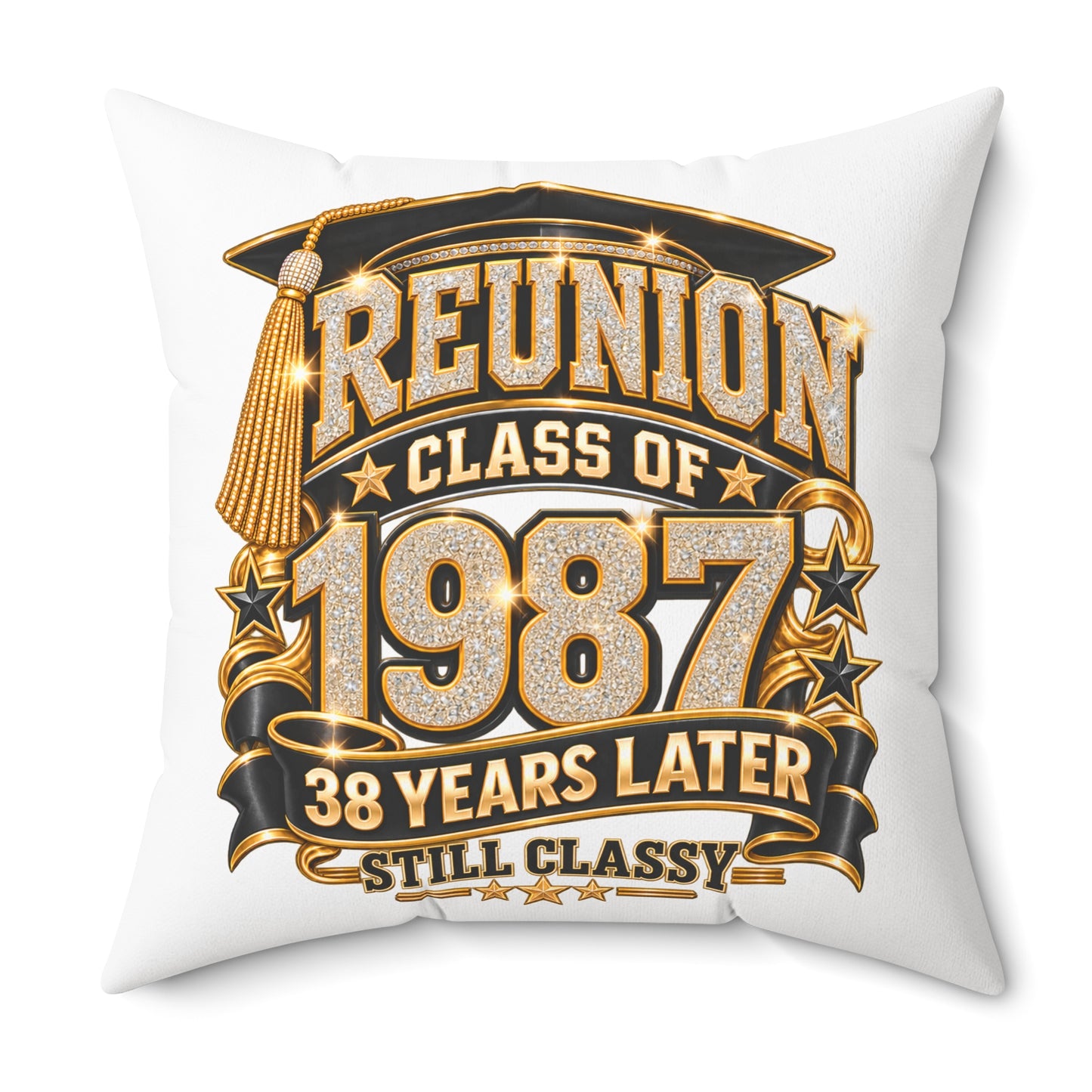 Reunion Pillow - Class of 1987 38 Years Later (Still Classy)
