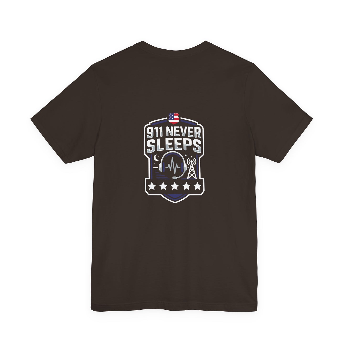 911 Never Sleeps T‑Shirt — Emergency Responder Tribute Tee