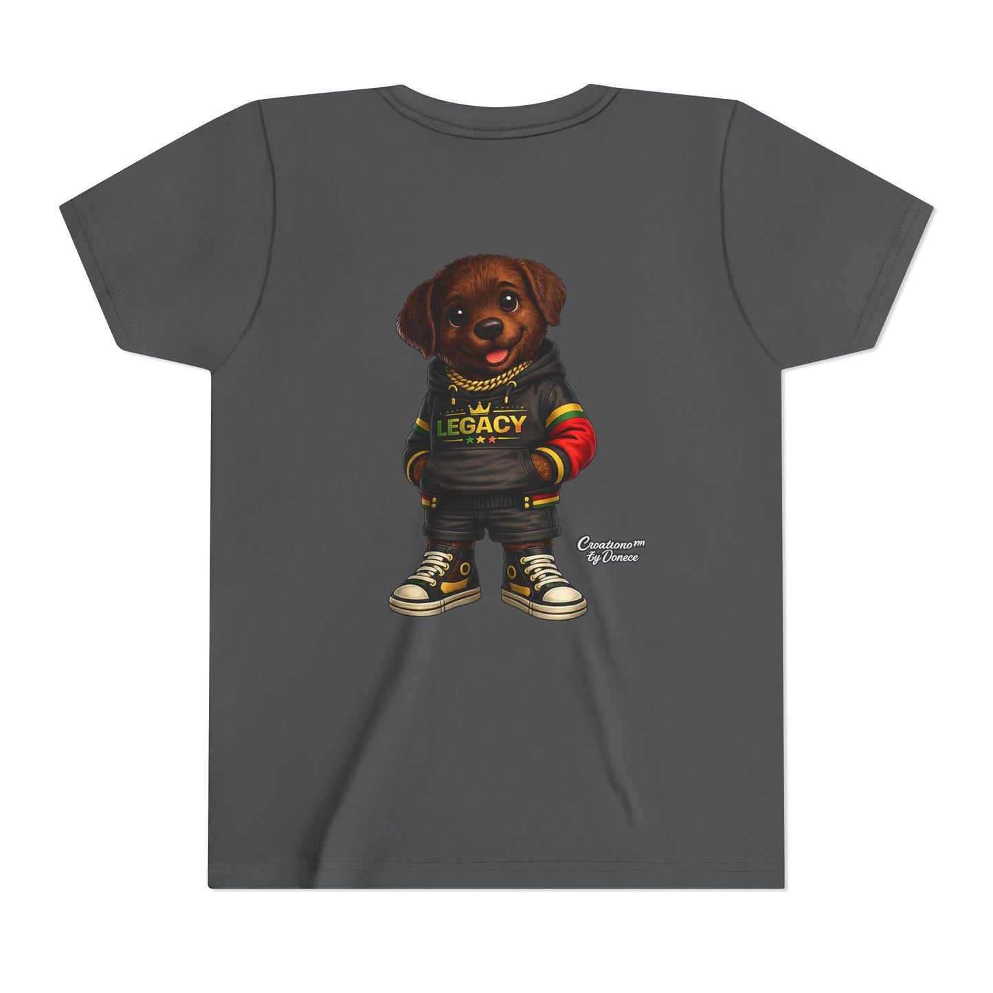 Youth Tee — Cute Rottweiler Puppy in 'Legacy' Hoodie Kids T‑Shirt