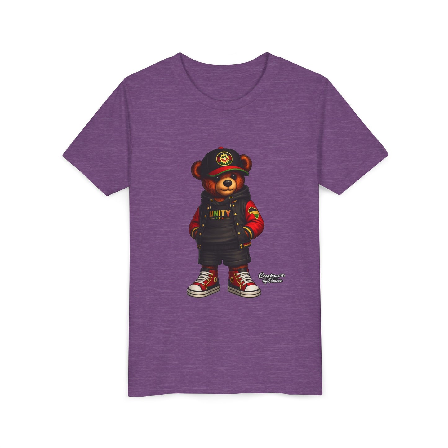 Youth Tee — 'Unity' Streetwear Teddy Bear Graphic Shirt