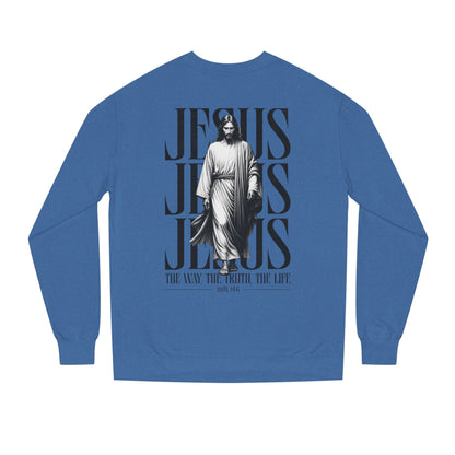 Jesus Graphic Sweatshirt — 'The Way The Truth The Life' Christian Crewneck