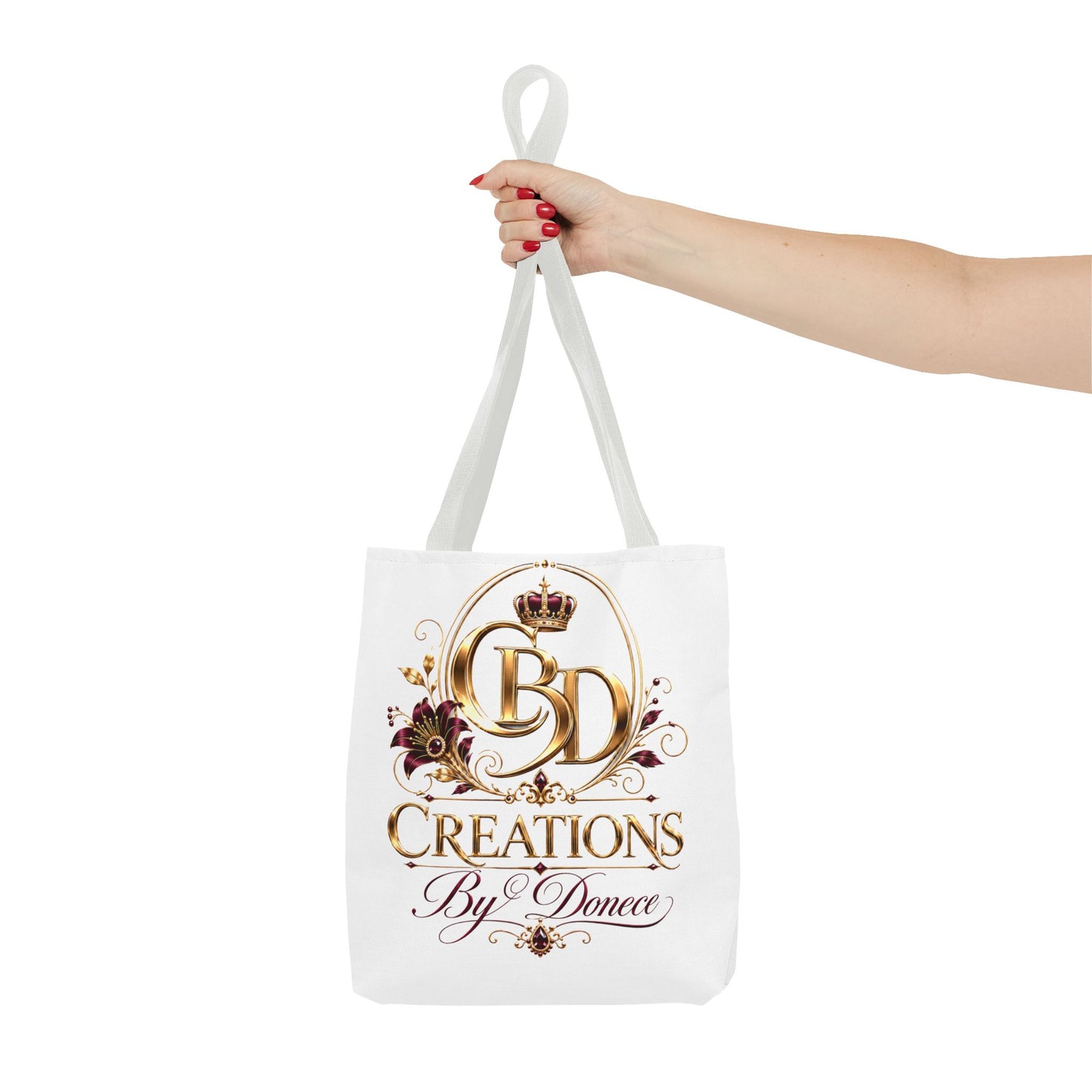 Creations By Donece Logo Tote Bag — Luxury Monogram Canvas Tote