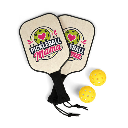 Pickleball Paddle Set — "Pickleball Mama" Graphic Paddle & Balls Kit