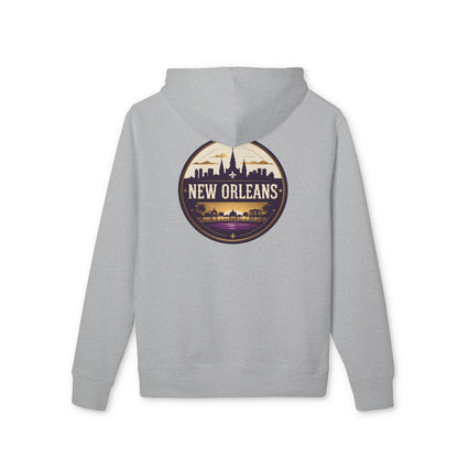 New Orleans Skyline Hoodie — Vintage Crescent City Travel Pullover