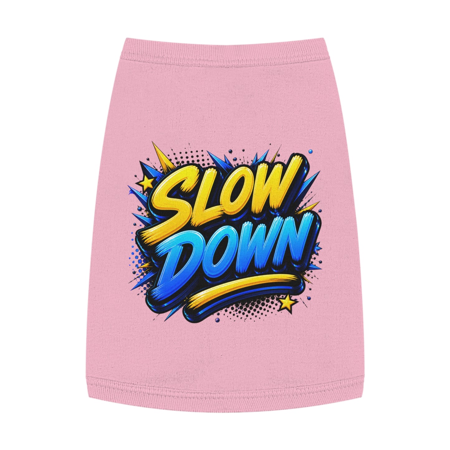 Pet Tank: "Slow Down" Graphic Dog & Cat Tank Top