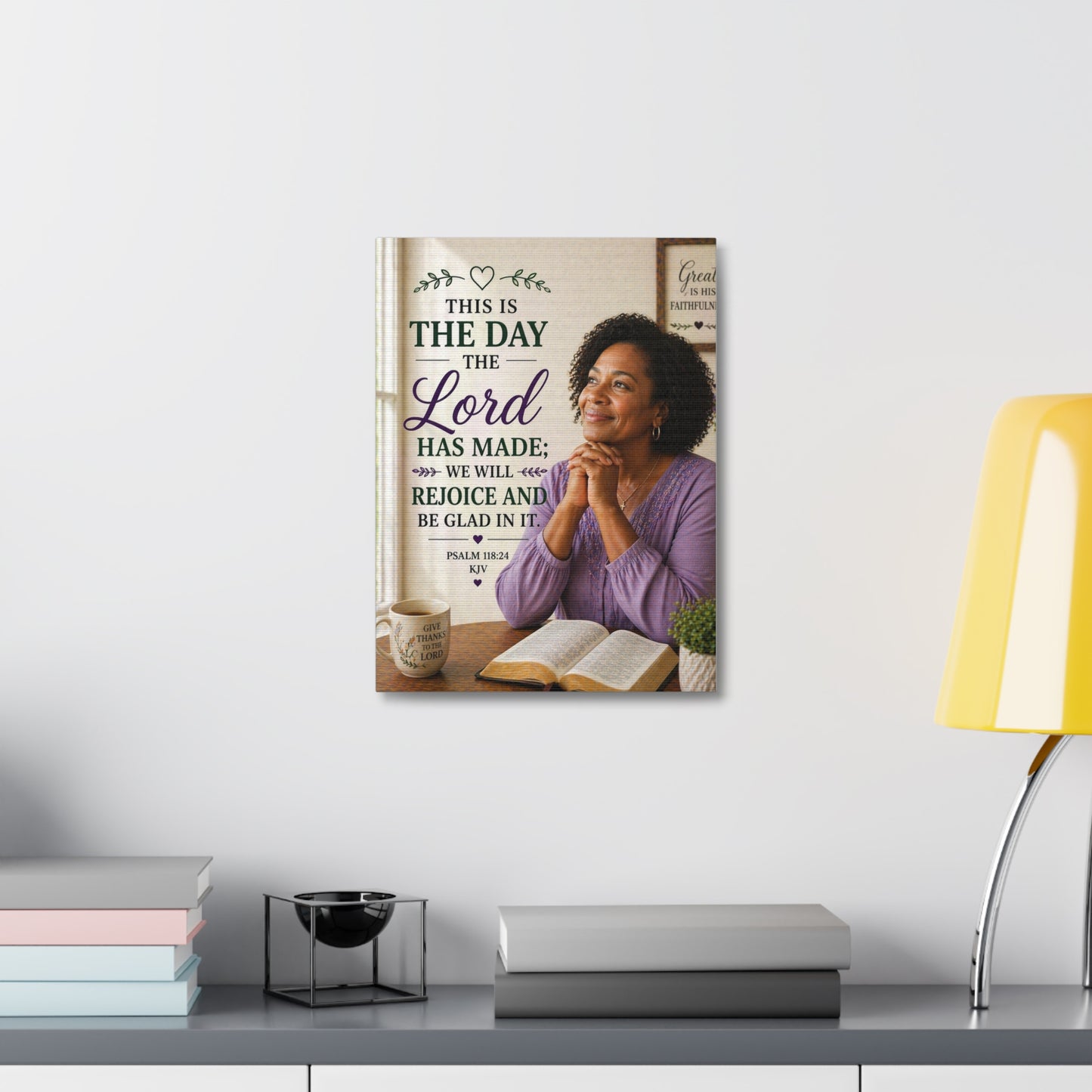 Stretched Canvas - "This Is The Day The Lord Has Made" Inspirational Psalm 118:24 Wall Art