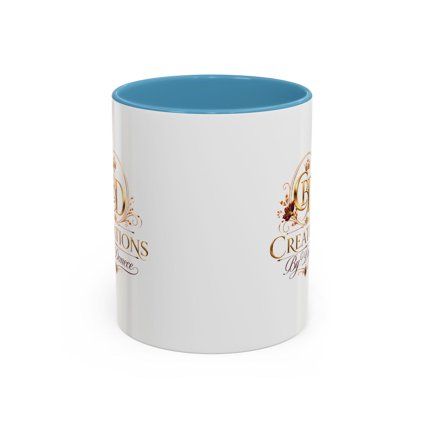 Accent Coffee Mug — Creations By Donece Logo Ceramic Mug (11/15 oz)