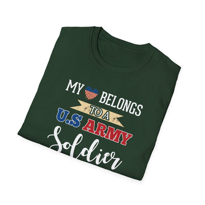 My Heart Belongs To A U.S. Army Soldier T-Shirt