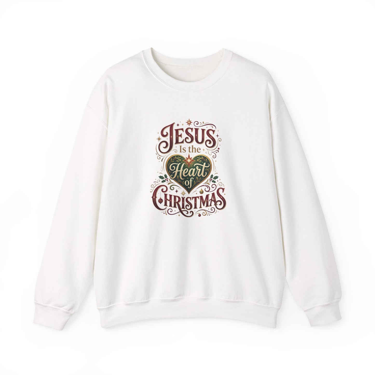 Jesus Is the Heart of Christmas  Sweatshirt