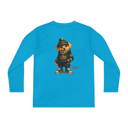 Youth Long Sleeve Tee — Streetwear Teddy Bear Graphic