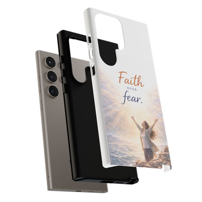 Faith Over Fear Phone Case — Inspirational Christian iPhone Cover