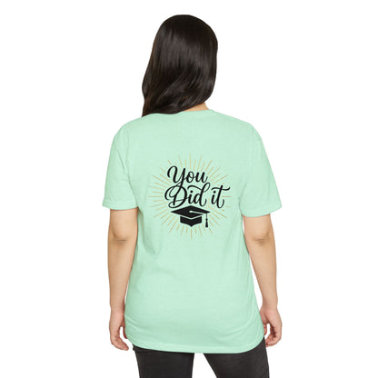 You Did It Graduation T-Shirt — Congrats Grad Tee with Cap Graphic