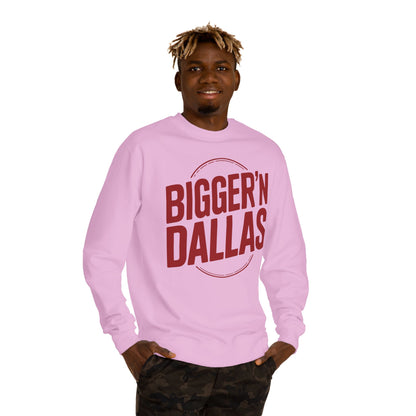 Bigger'n Dallas Crewneck Sweatshirt — Retro City Pride Pullover