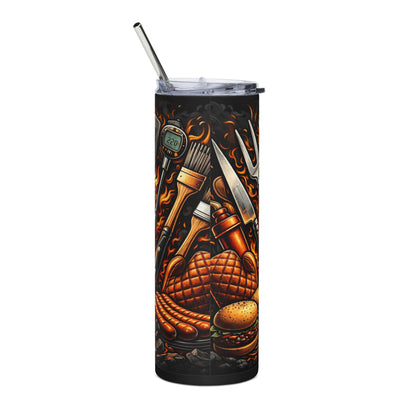 Grill Dad 20oz Stainless Steel Tumbler – BBQ Grillmaster Travel Cup